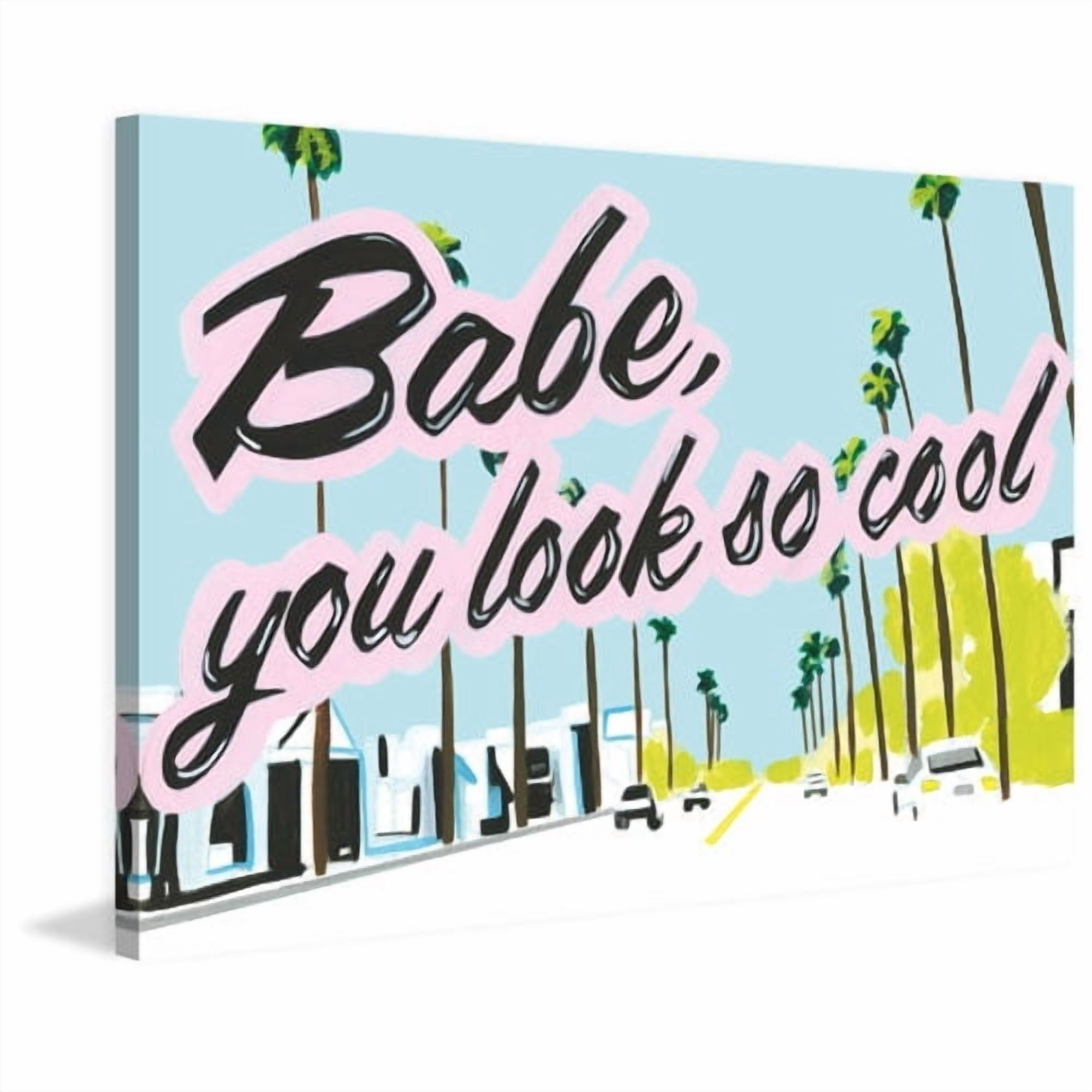 Marmont Hill "LA Babe" by Molly Rosner Painting Print on Wrapped Canvas
