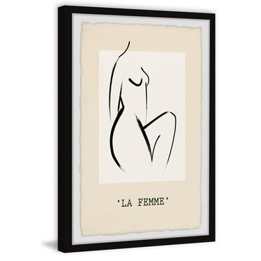 Marmont Hill La Femme Framed Painting Print