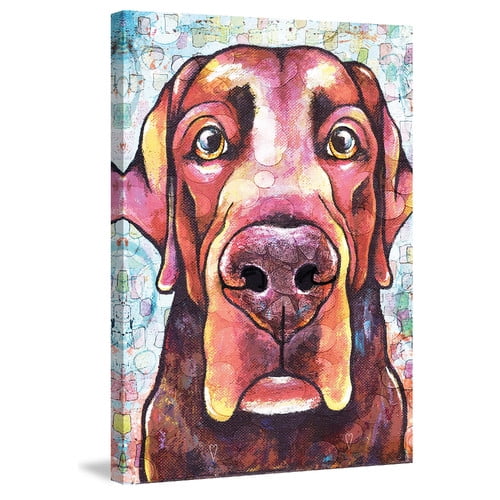 Marmont Hill - "Lab Pop Art" by Stephanie Gerace Painting Print on Wrapped Canvas