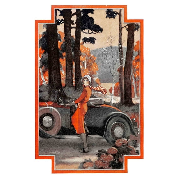 Marmont Hill "Lady in Orange" Painting Print on Canvas