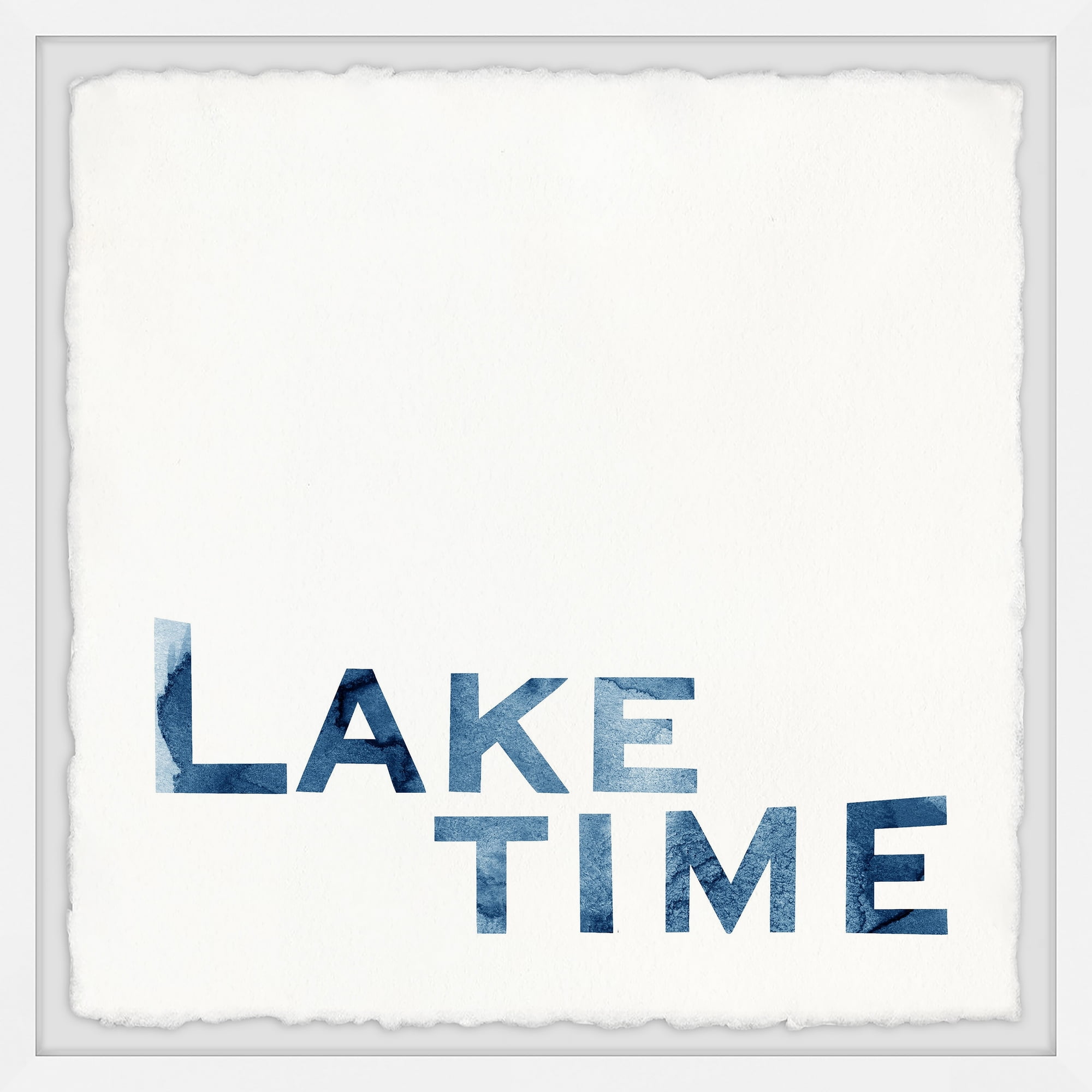 Marmont Hill Lake Time Framed Wall Art, 32" x 32"