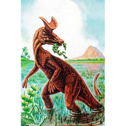Marmont Hill "Lambeosaurus" by Curtis Painting Print on Canvas