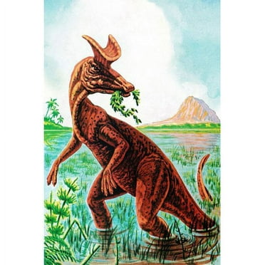 Marmont Hill "Lambeosaurus" by Curtis Painting Print on Canvas