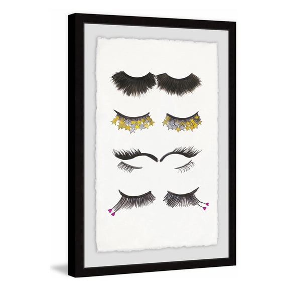 Marmont Hill Lashes Line UP Framed Wall Art