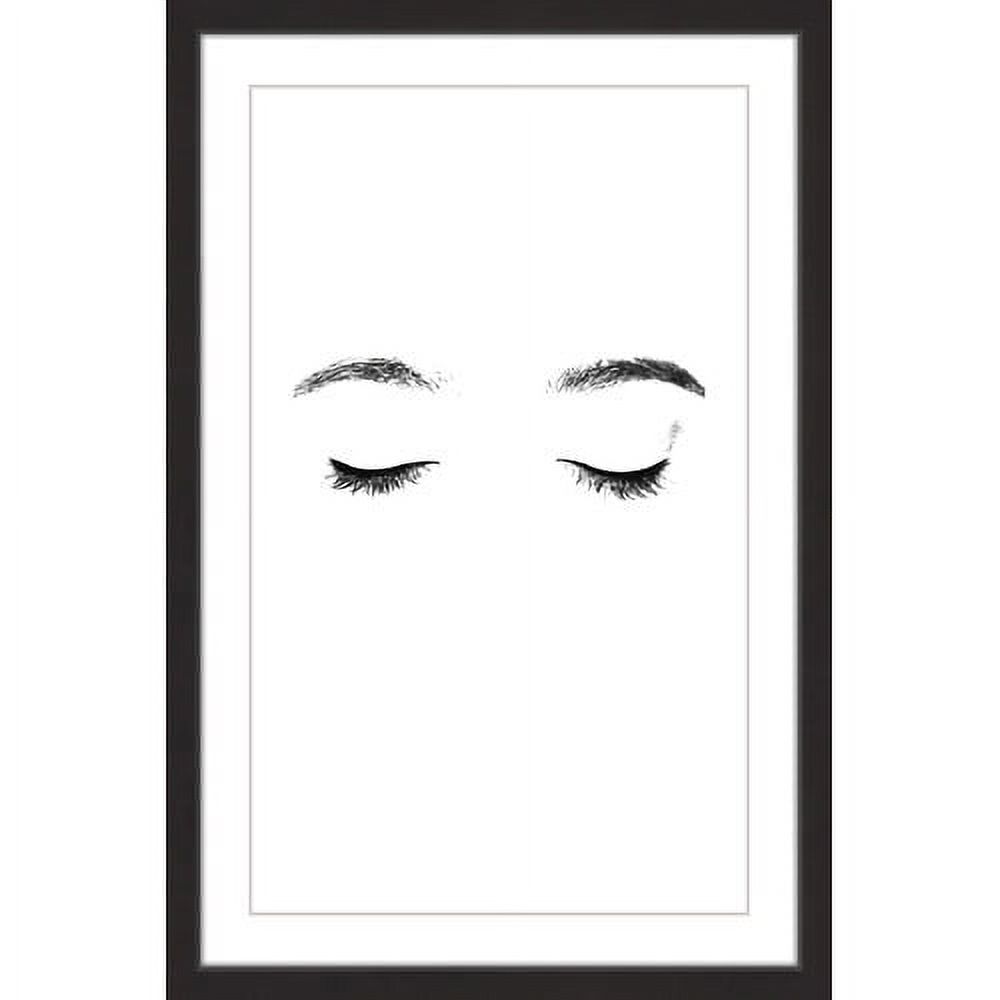 Marmont Hill "Lashes and Brows" by Katarina Snygg Framed Painting Print
