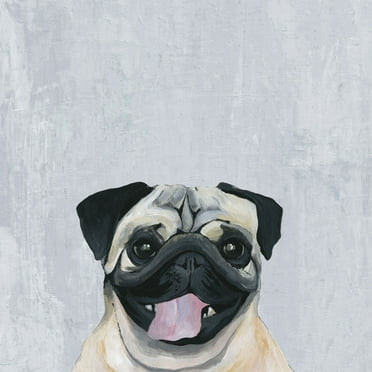 Marmont Hill "Laughing Puppy" Painting Print on Wrapped Canvas