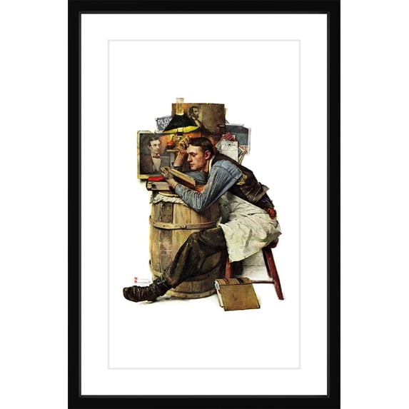 Marmont Hill Inc Norman Rockwell 'Law Student' Marmont Hill Framed Art Print