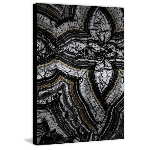 Marmont Hill - "Layer Fragments" Painting Print on Brushed Aluminum