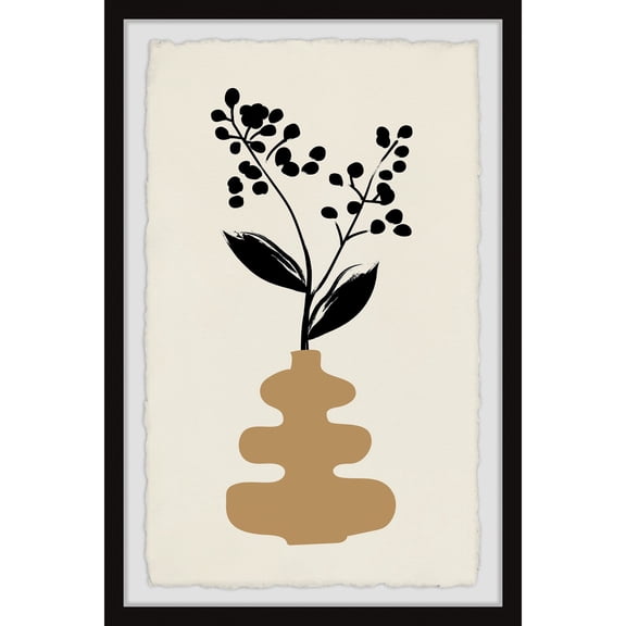 Marmont Hill Layered Vase Framed Painting Print