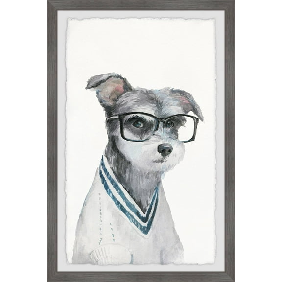 Marmont Hill Le Penseur Iii Framed Wall Art, 8.00" x 1.50"