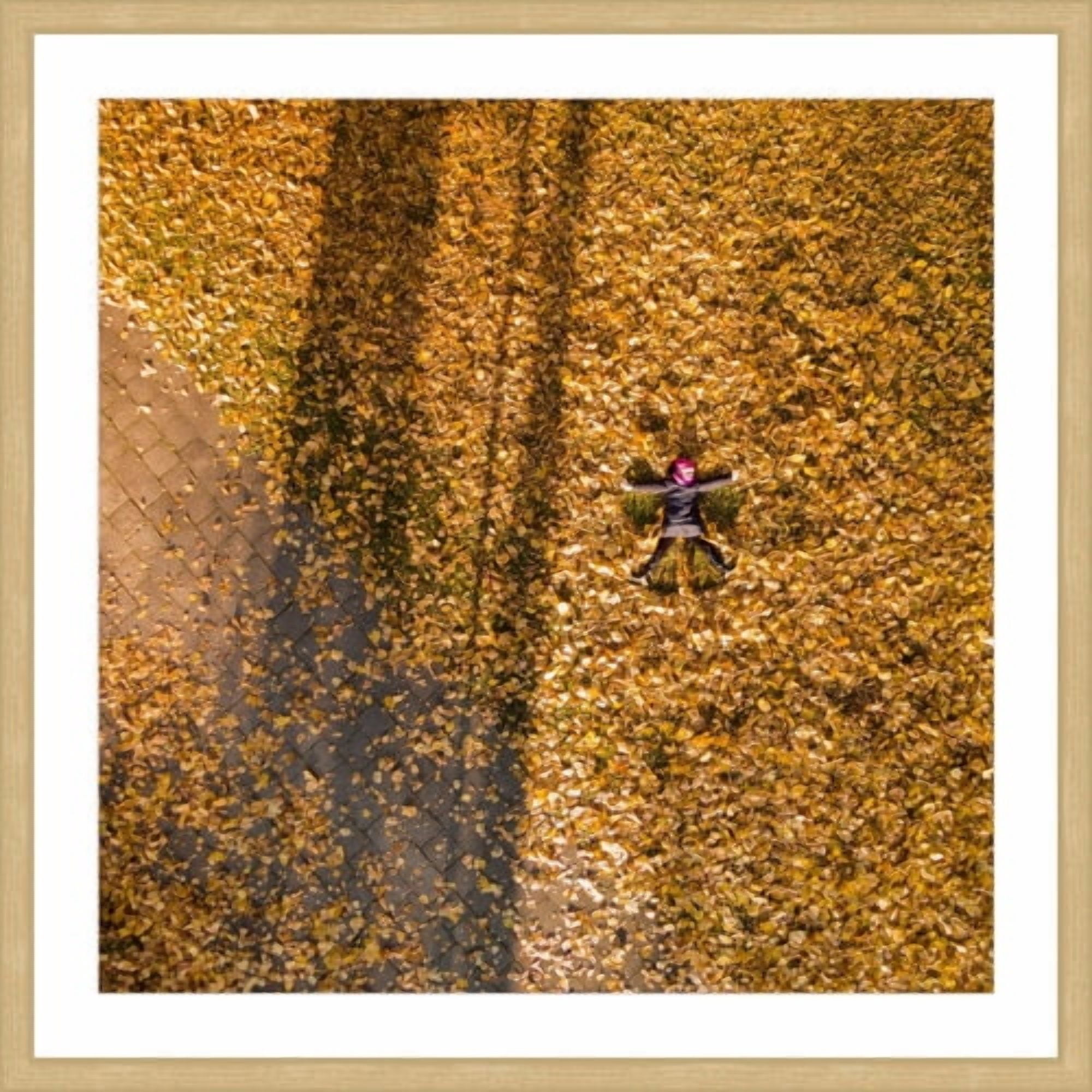 Marmont Hill "Leaf Angel" By Karolis Janulis Framed Painting Art Print, 18.0" x 1.5"