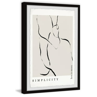 Marmont Hill Less Is More Framed Painting Print