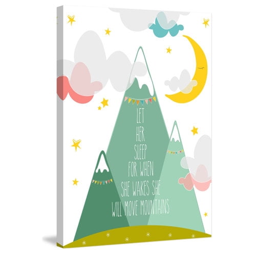 Marmont Hill "Let Her Sleep" by Karen Zukowski Painting Print on Wrapped Canvas