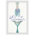 thumbnail image 1 of Marmont Hill Let's Be Green Mermaids Tail Framed Wall Art, 12.00" x 1.50", 1 of 6