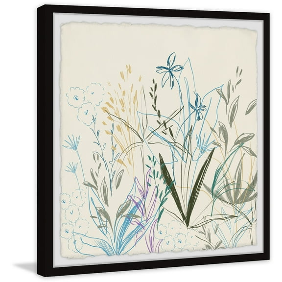 Marmont Hill Let's Pick Flowers Framed Painting Print