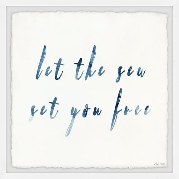Marmont Hill Let the Sea Set You Free II Framed Wall Art