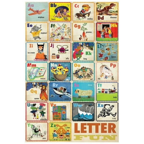 Marmont Hill "Letter Fun" by Curtis Painting Print on Canvas