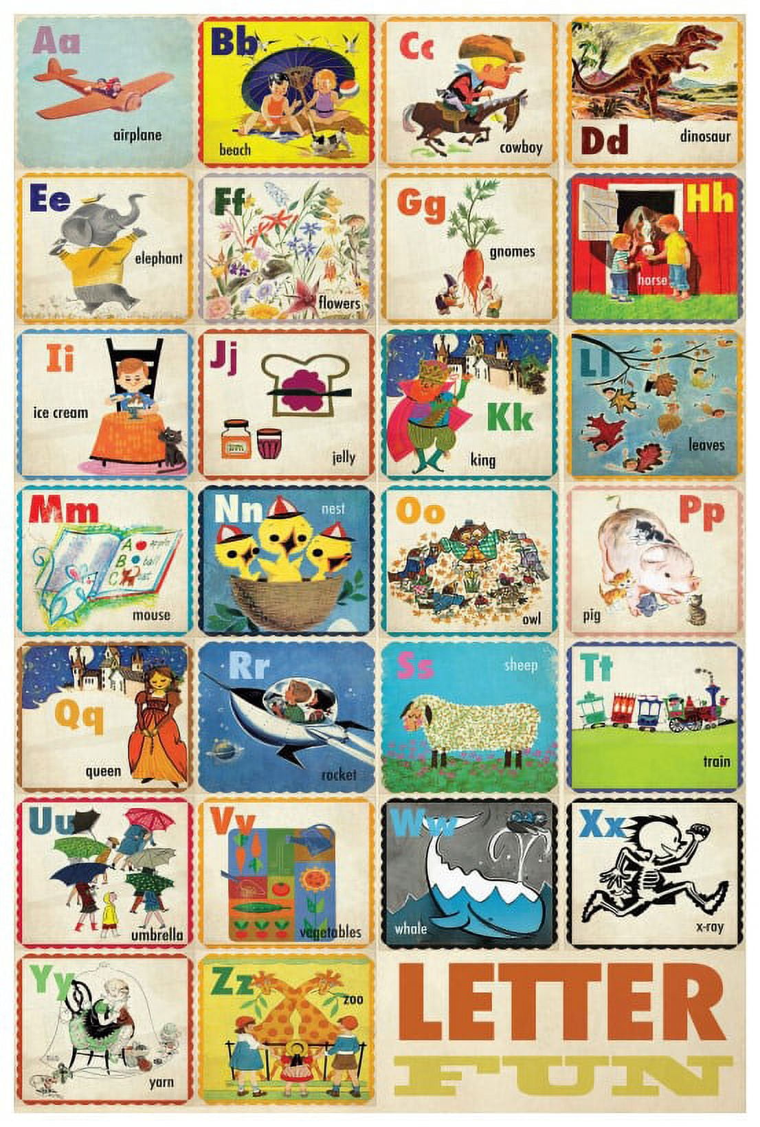 Marmont Hill "Letter Fun" by Curtis Painting Print on Canvas