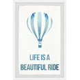 thumbnail image 1 of Marmont Hill Life Is A Beautiful Ride - Hot Air Balloon Framed Wall Art, 30.00" x 1.50", 1 of 6