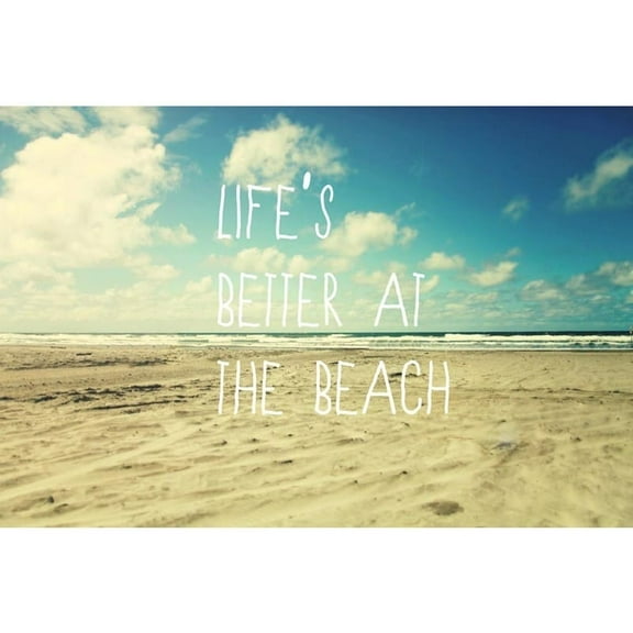 Marmont Hill 'Life's Better At The Beach' Graphic Art Print on Wrapped Canvas