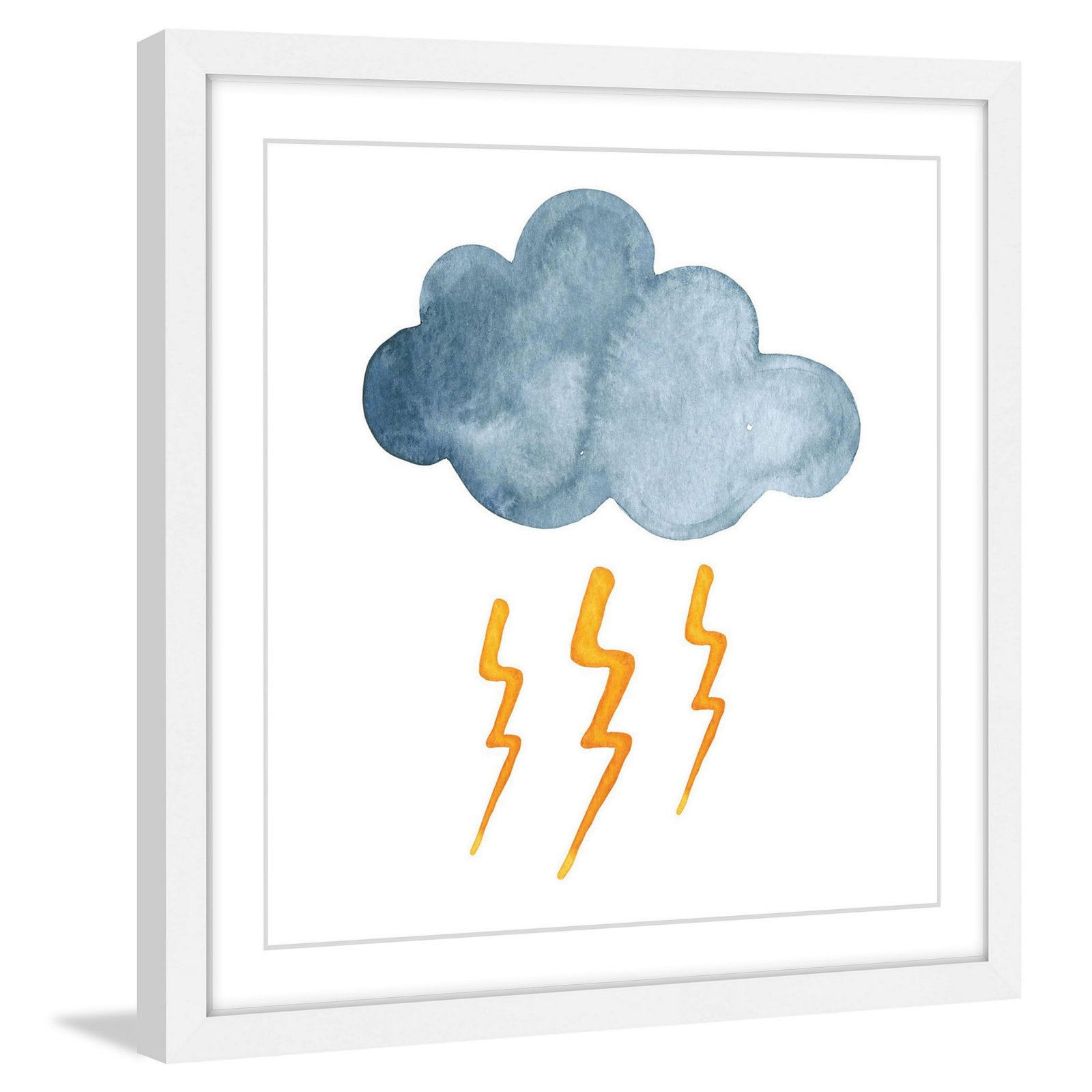 Marmont Hill "Lightning" by Diana Alcala Framed Painting Print