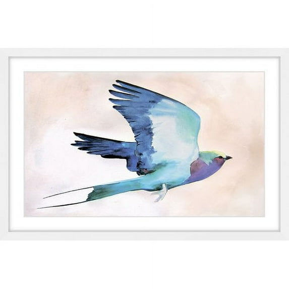 Marmont Hill "Lilac Roller" by Christine Lindstrom Framed Painting Print