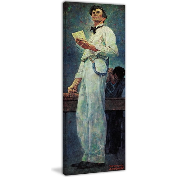 Marmont Hill "Lincoln for the Defense" by Norman Rockwell Painting Print on Canvas