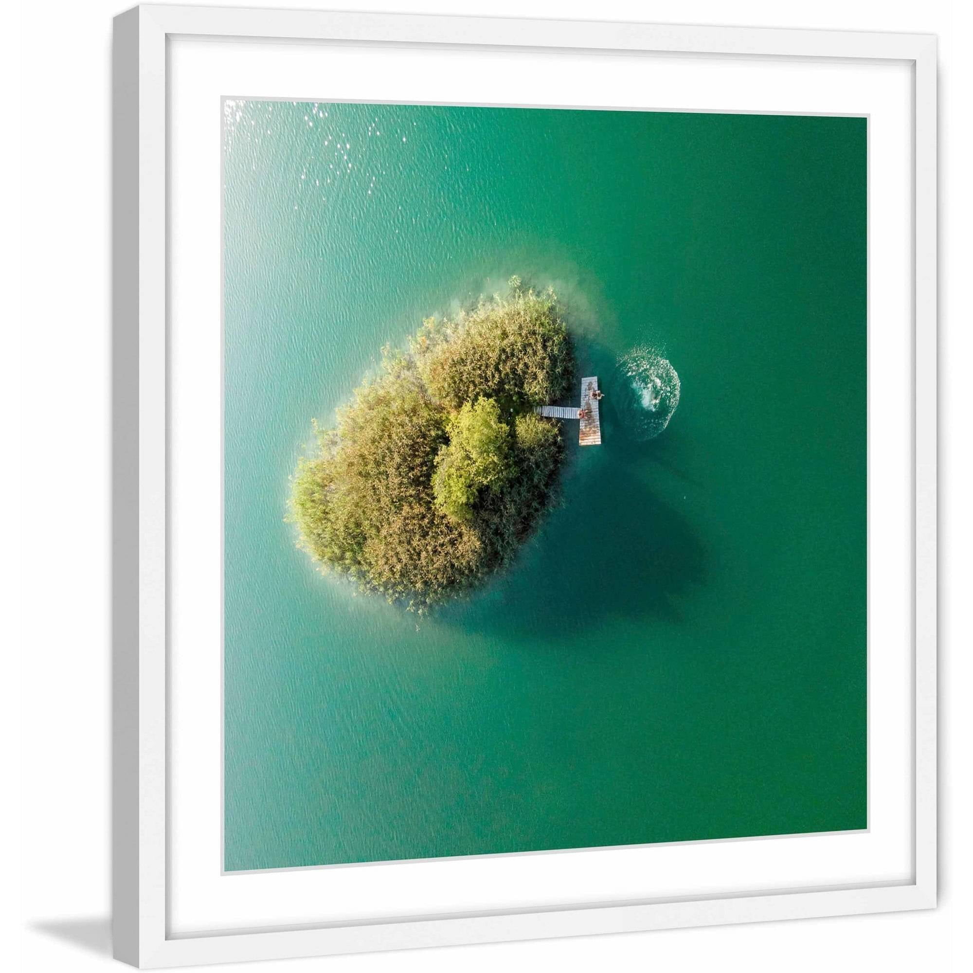 Marmont Hill "Little Island" by Karolis Janulis Framed Painting Print