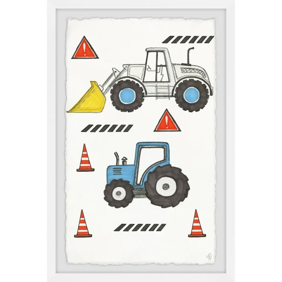 Marmont Hill Little Monster Trucks Framed Wall Art