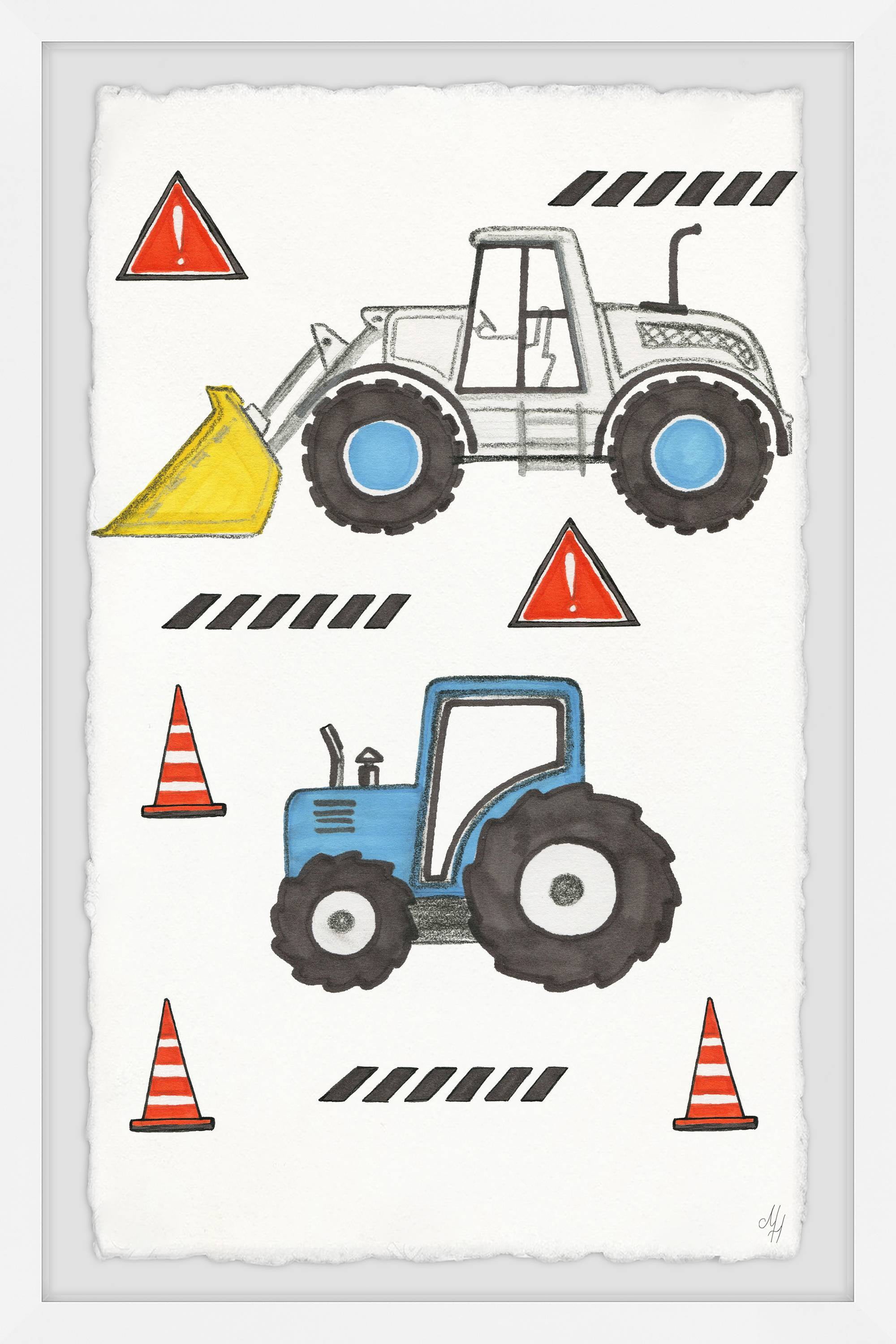 Marmont Hill Little Monster Trucks Framed Wall Art