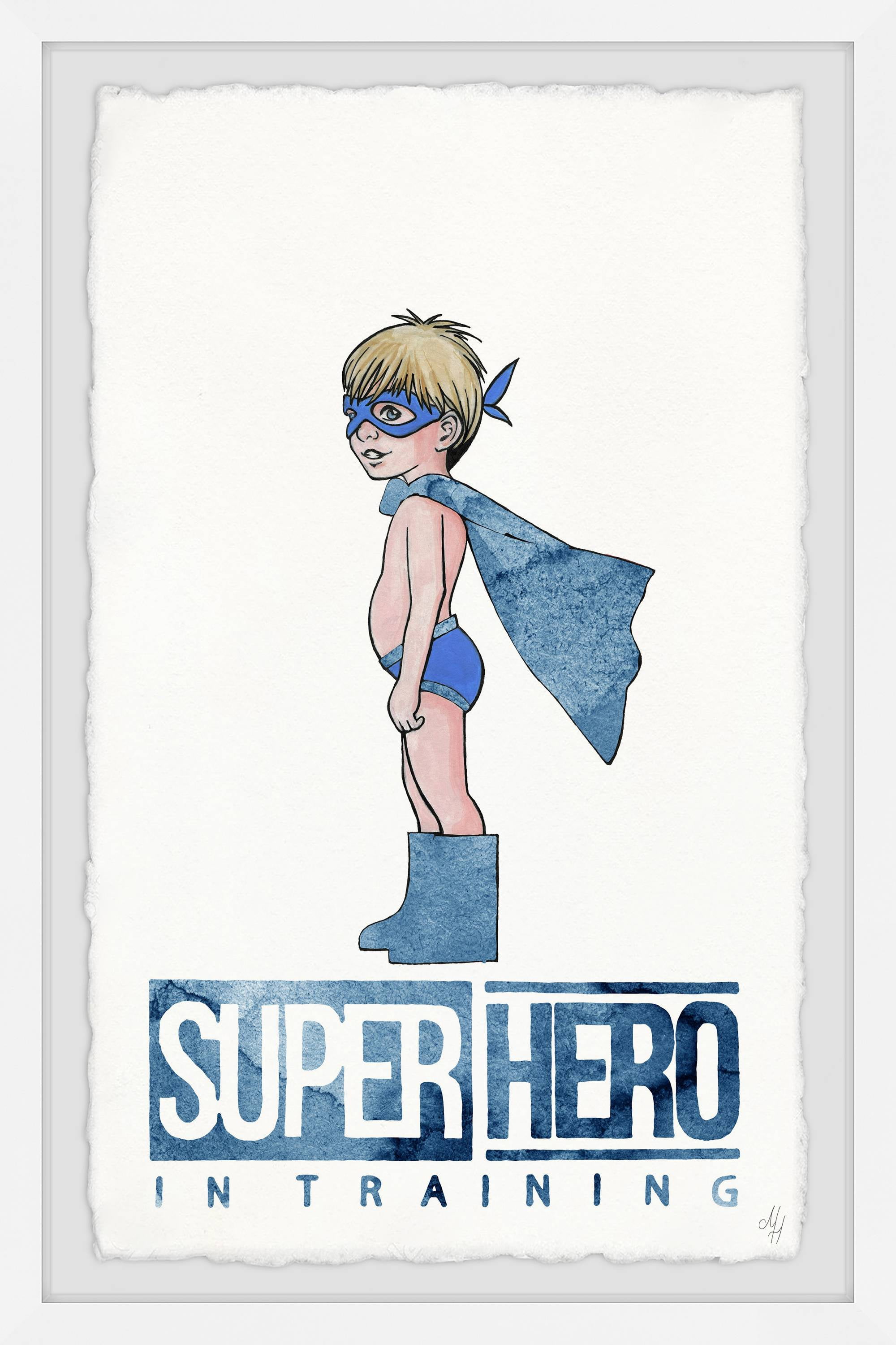 Marmont Hill Little Superhero in Training Framed Wall Art