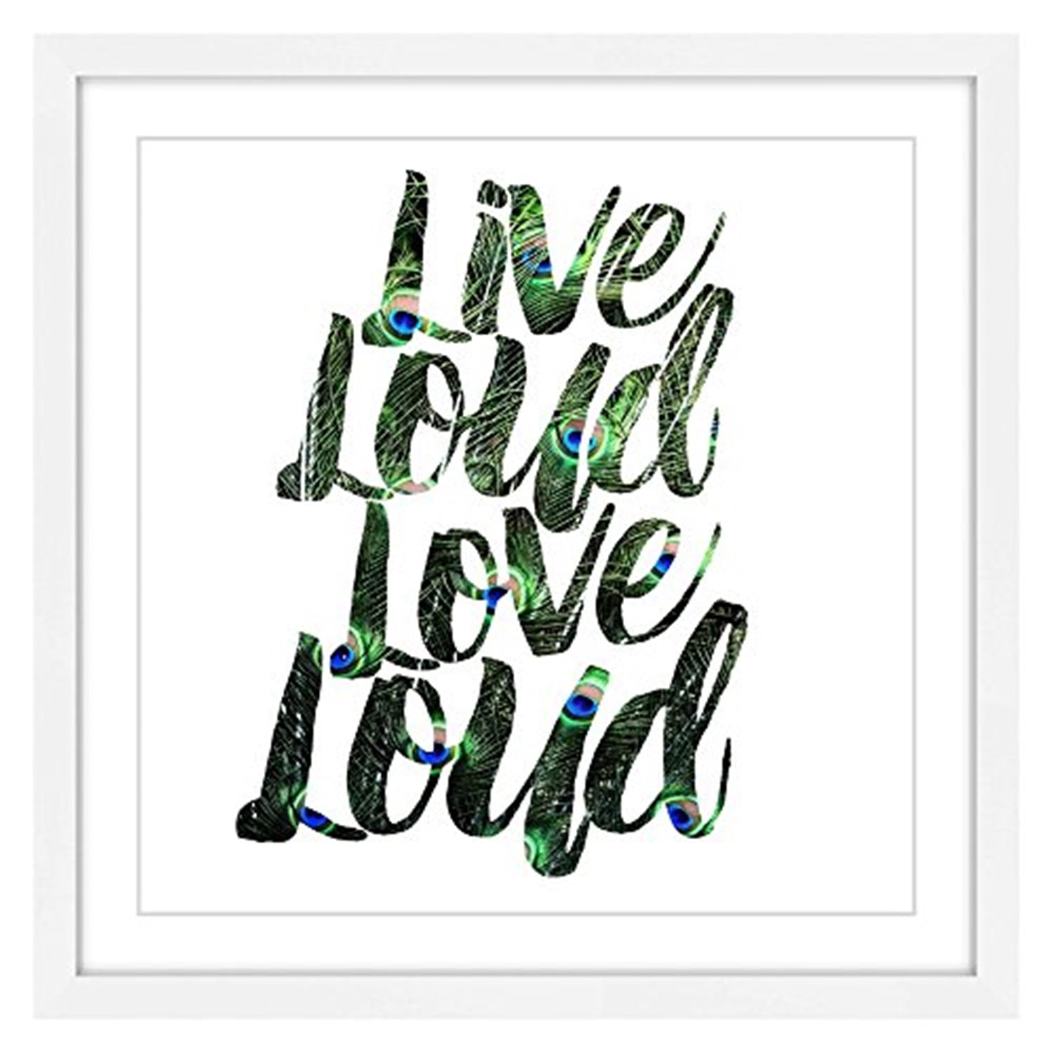 Marmont Hill "Live Loud, Love Loud" by Robin Delean Framed Painting Print