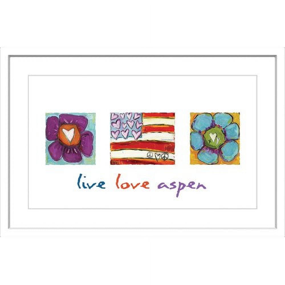 Marmont Hill "Live Love Aspen" by Tori Campisi Painting Print in Frame