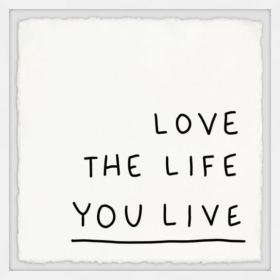 Marmont Hill Live and Love Framed Wall Art