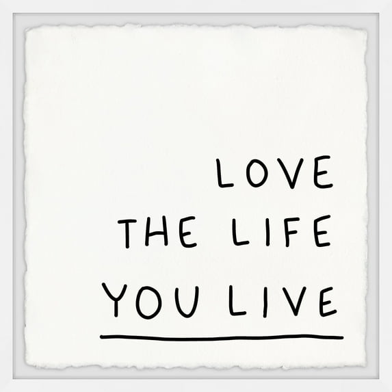 Marmont Hill Live and Love Framed Wall Art