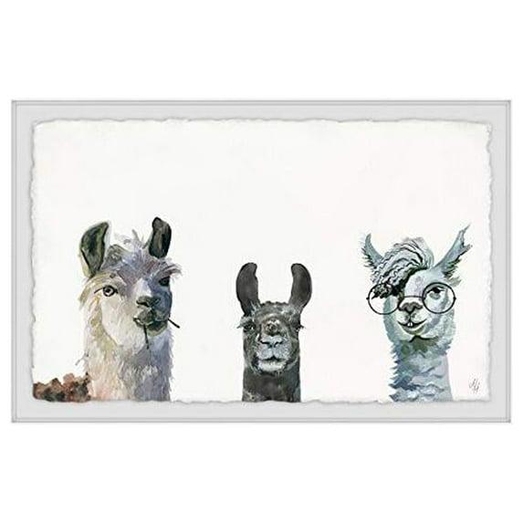 Marmont Hill Llama Squad Framed Painting Print