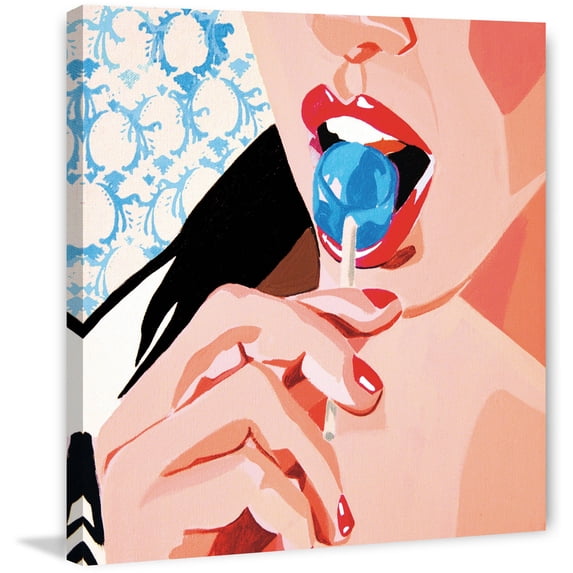 Marmont Hill "Lollipop" by Molly Rosner Painting Print on Wrapped Canvas