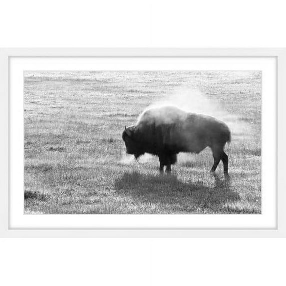 Marmont Hill "Lone Buffalo" Framed Painting Print