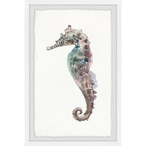 Marmont Hill Lone Seahorse Framed Wall Art