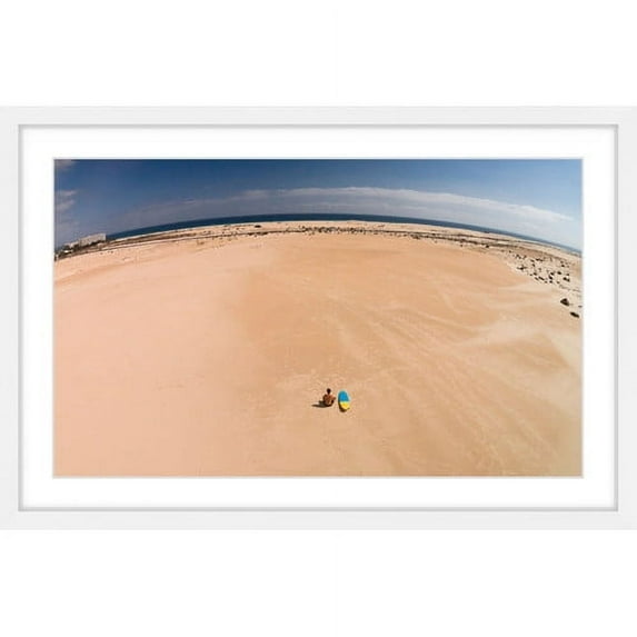 Marmont Hill "Lone Surfer's View" By Karolis Janulis Framed Painting Art Print, 45.0" x 1.5"