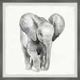thumbnail image 1 of Marmont Hill Lonely Elephant Framed Wall Art, 24" x 24", 1 of 6