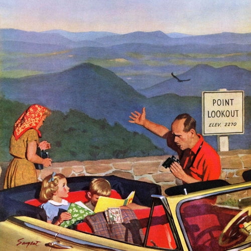 Marmont Hill "Lookout Point" by Richard Sargent Painting Print on Canvas