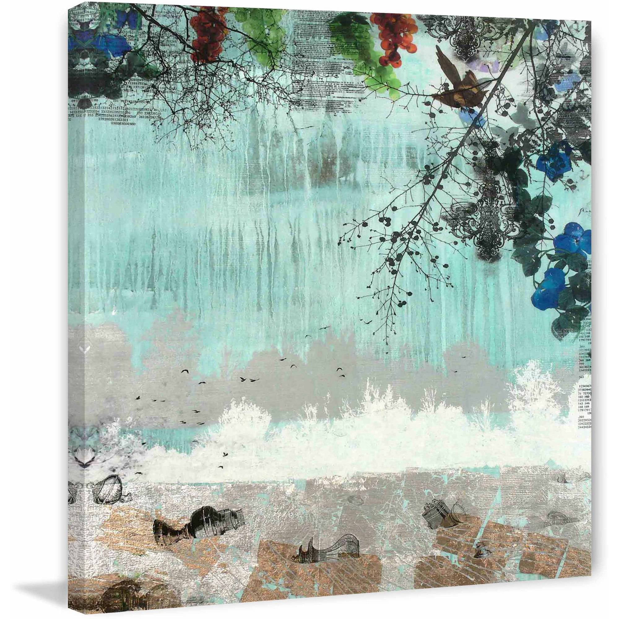 Marmont Hill "Lost River" by Tracy Silva Barbosa Painting Print on Canvas