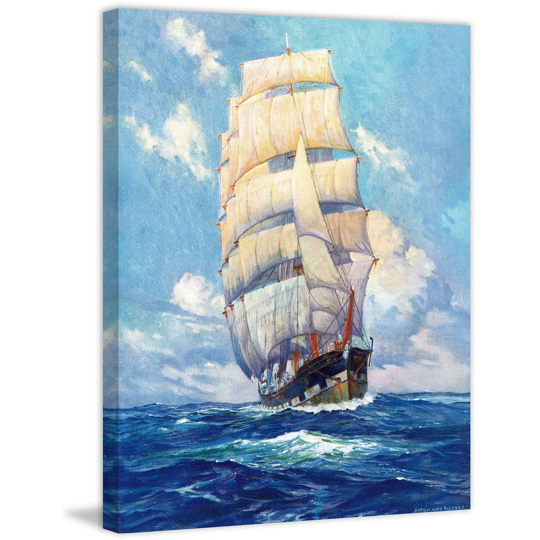 Marmont Hill - "Lots of Sails" Painting Print on Wrapped Canvas