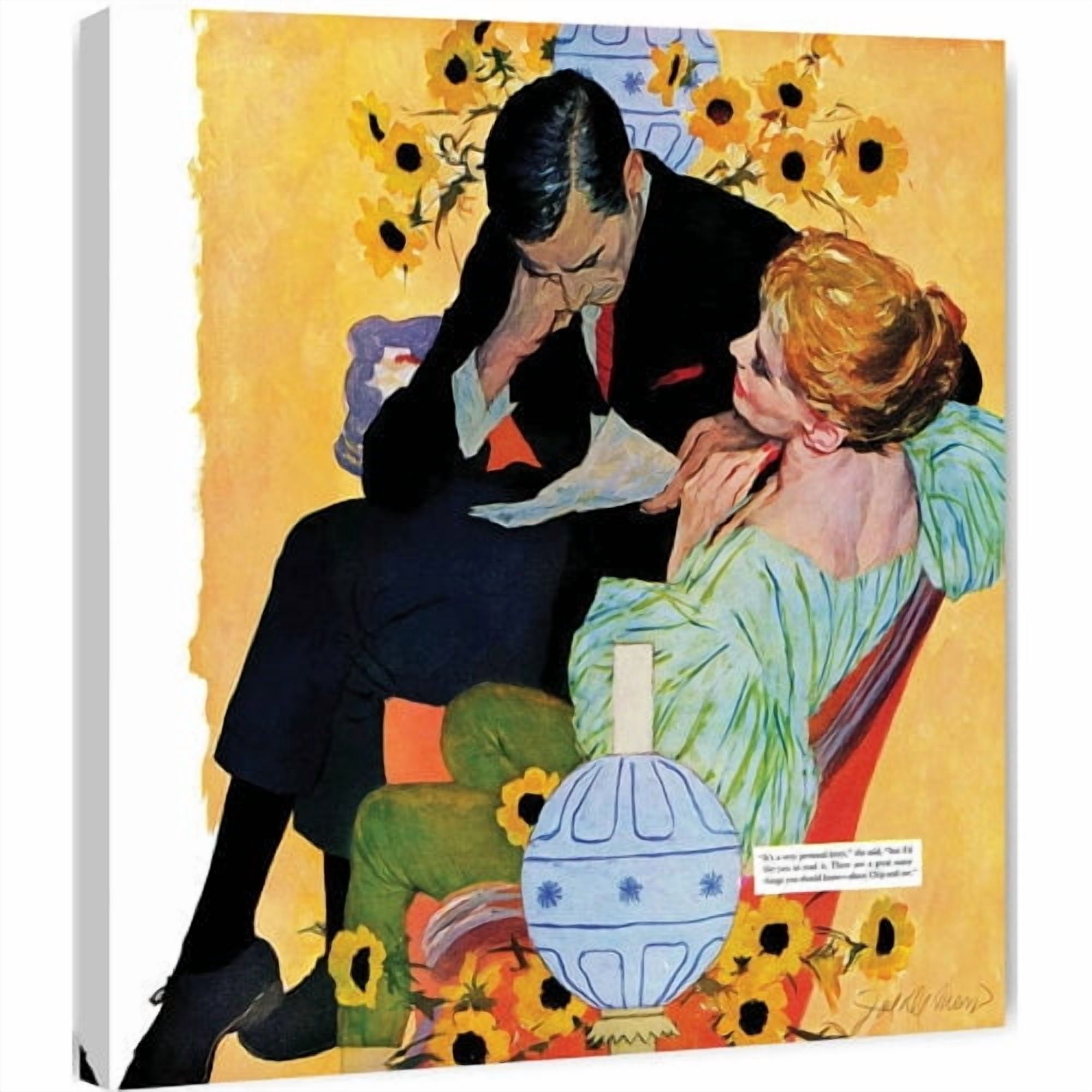 Marmont Hill "Love Dies Slowly" by Joe de Mers Painting Print on Canvas