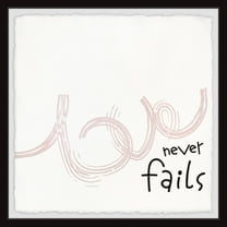 Marmont Hill Love Never Fails V Framed Wall Art