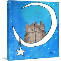 Marmont Hill "Love Owls" by Andrea Doss Painting Print on Wrapped Canvas