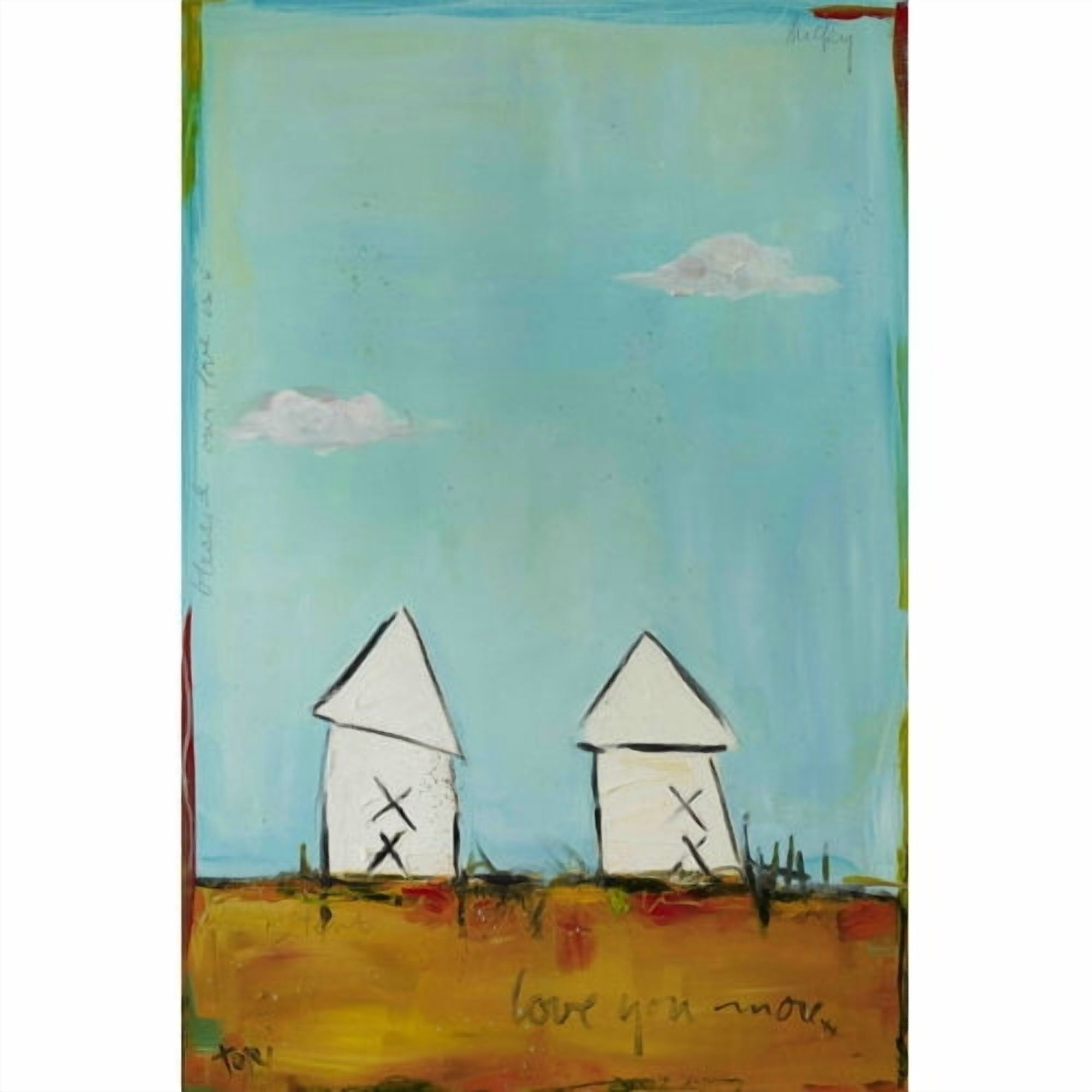 Marmont Hill "Love You More" by Tori Campisi Painting Print on Canvas