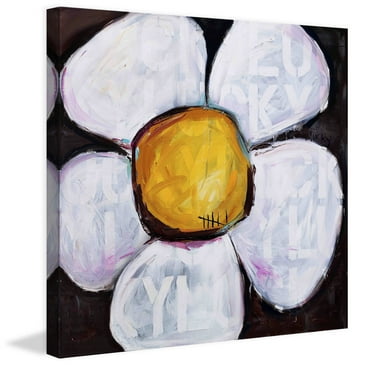 Marmont Hill "Lucky Daisy" by Tori Campisi Painting Print on Canvas