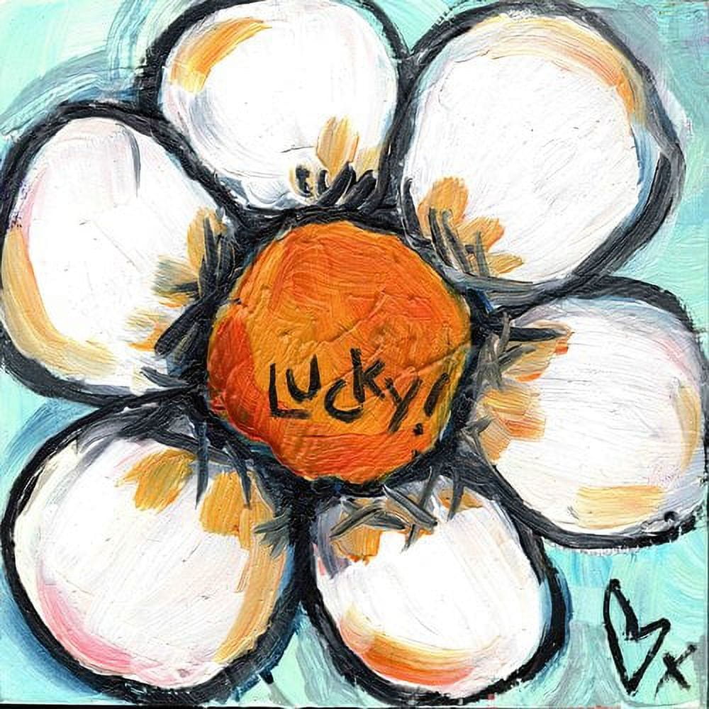 Marmont Hill "Lucky Flower" by Tori Campisi Painting Print on Canvas